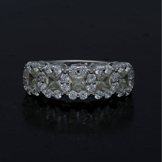 Sterling Silver 925 Statement Band Ring - FKJRNSL11010