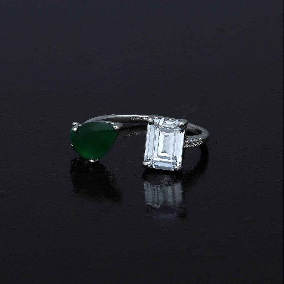 Sterling Silver 925 Promise-Style Ring - FKJRNSL11012