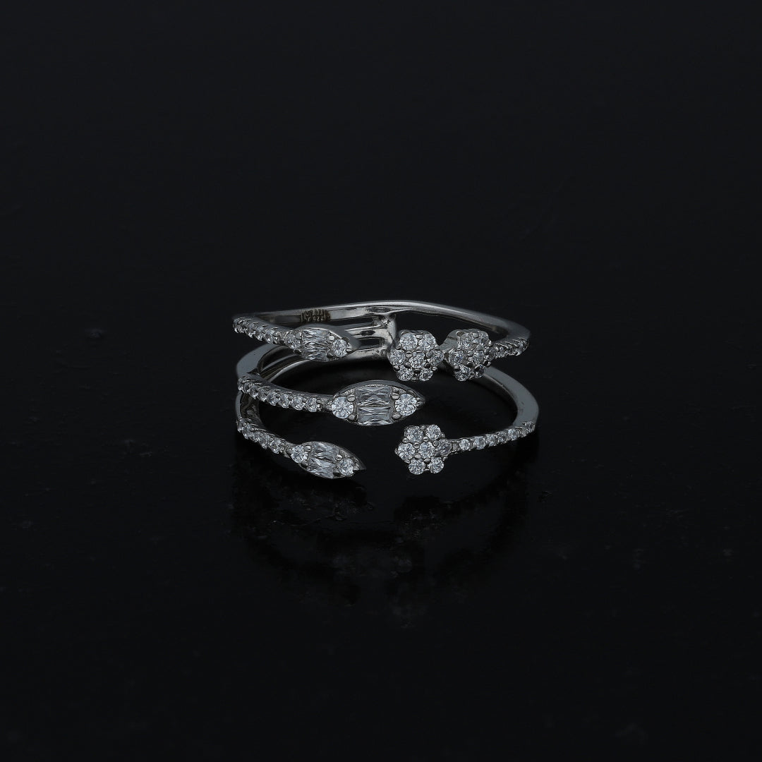 Sterling Silver 925 Split Wrap Ring - FKJRNSL11019