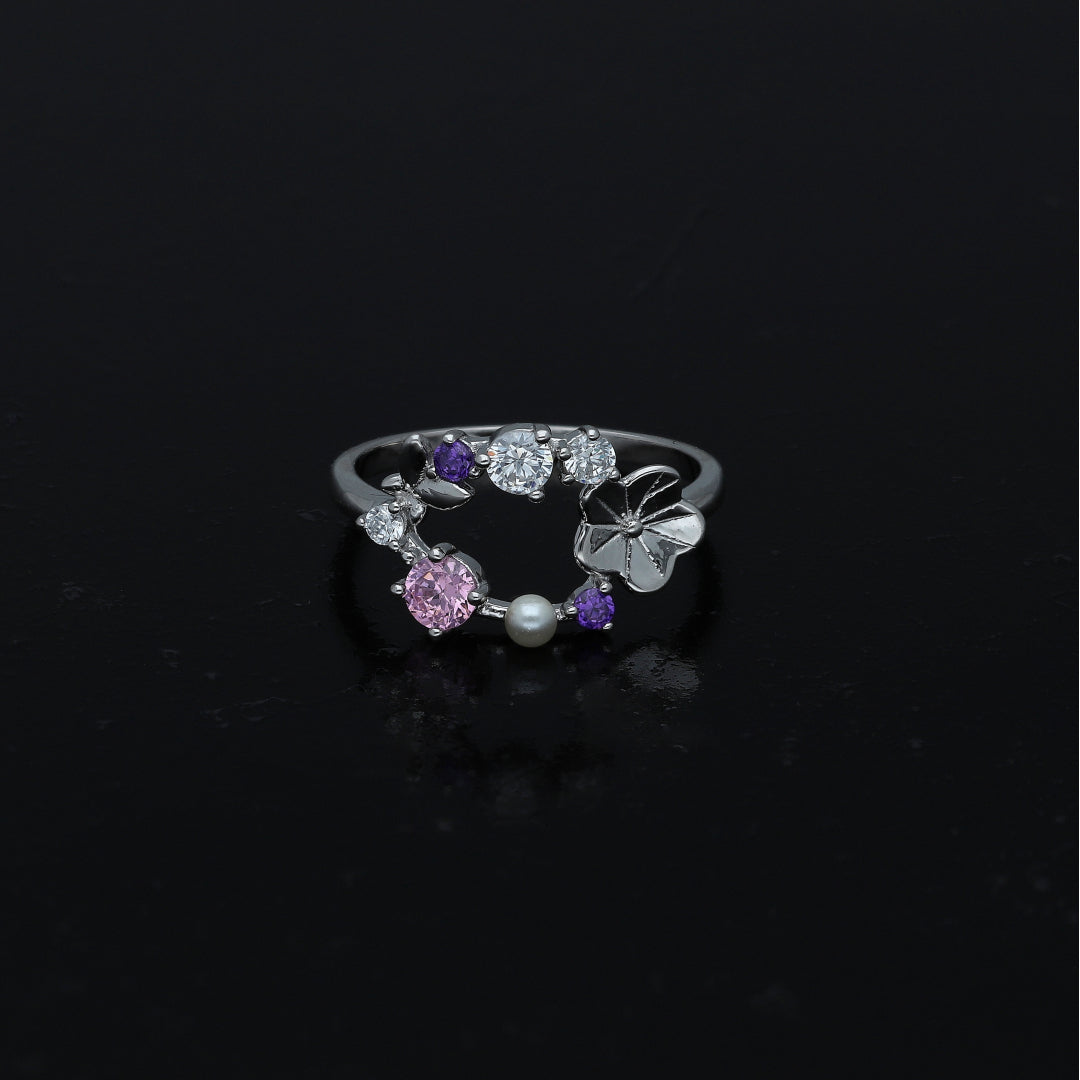 Sterling Silver 925 Floral Wrap Ring - FKJRNSL11027