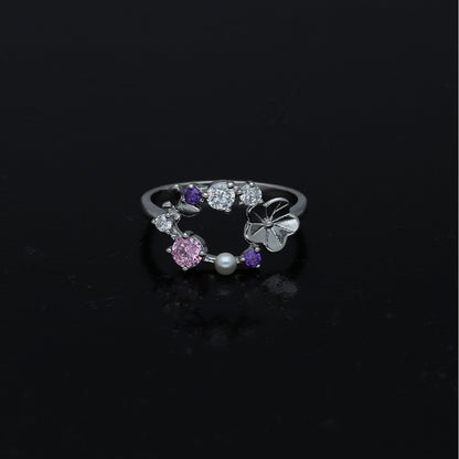 Sterling Silver 925 Floral Wrap Ring - FKJRNSL11027