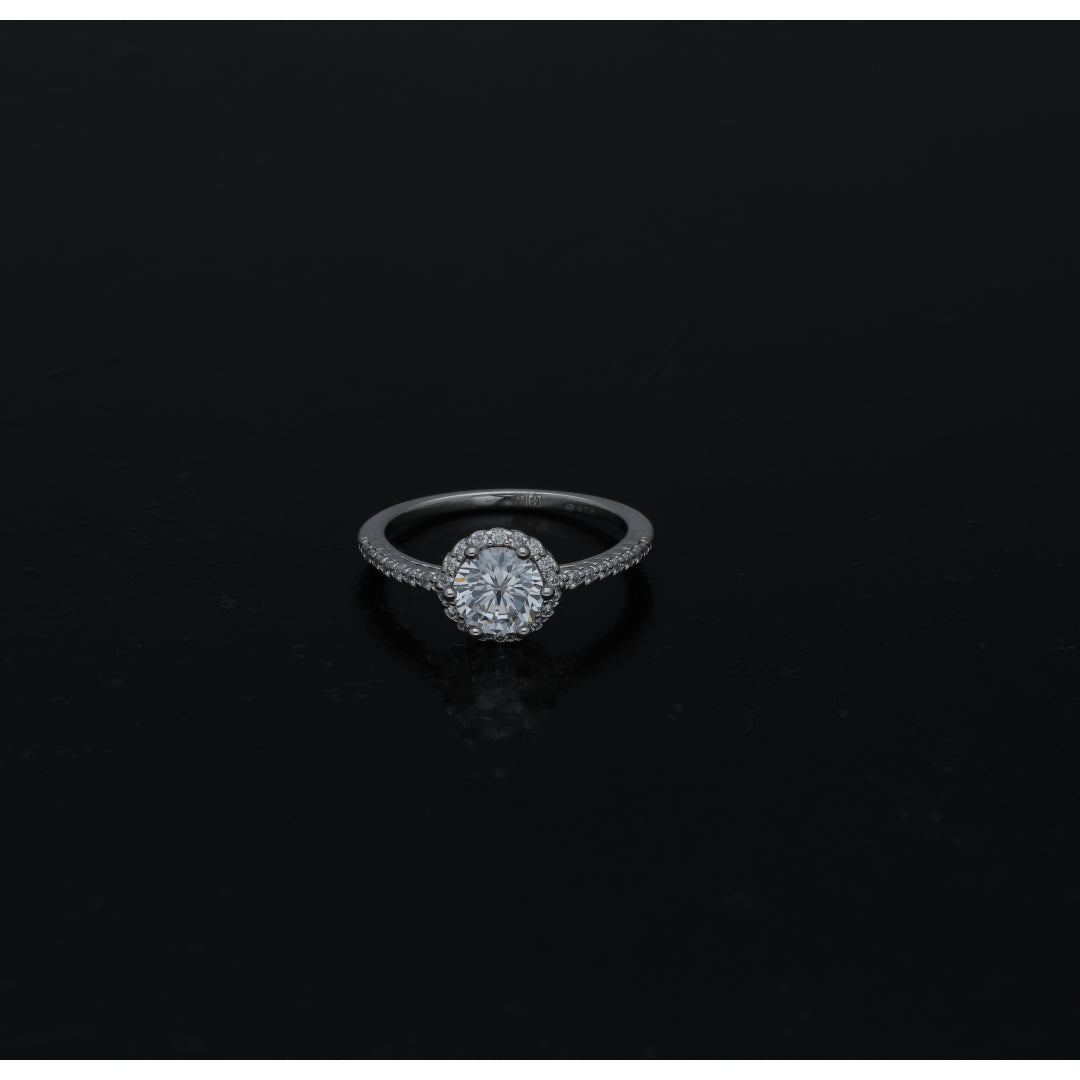 Sterling Silver 925 Bold Center Ring - FKJRNSL11028