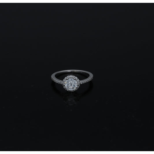 Sterling Silver 925 Bold Center Ring - FKJRNSL11028