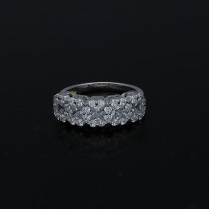 Sterling Silver 925 Wide Statement Ring - FKJRNSL11029