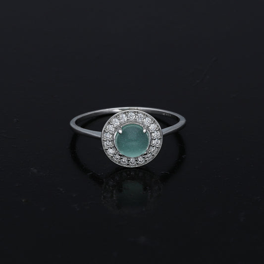 Sterling Silver 925 Mint Center Ring - FKJRNSL11031