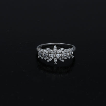 Sterling Silver 925 Crown Ring - FKJRNSL11046