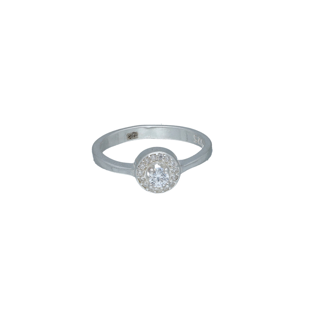 Sterling Silver 925 Timeless Halo Ring - FKJRNSL11048