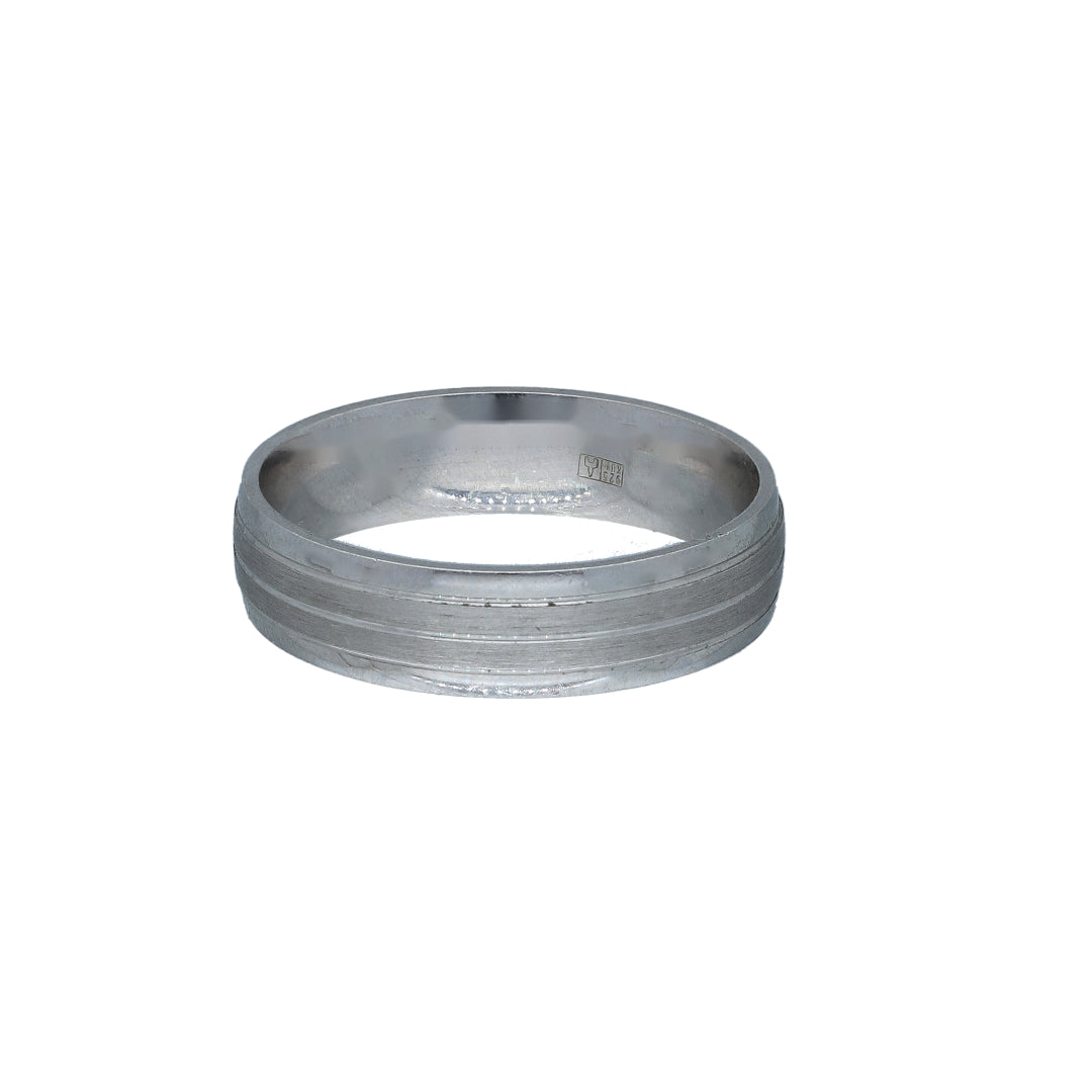 Sterling Silver 925 Brushed Band Ring - FKJRNSL11060