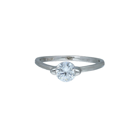 Sterling Silver 925 Solitaire Ring - FKJRNSL11066