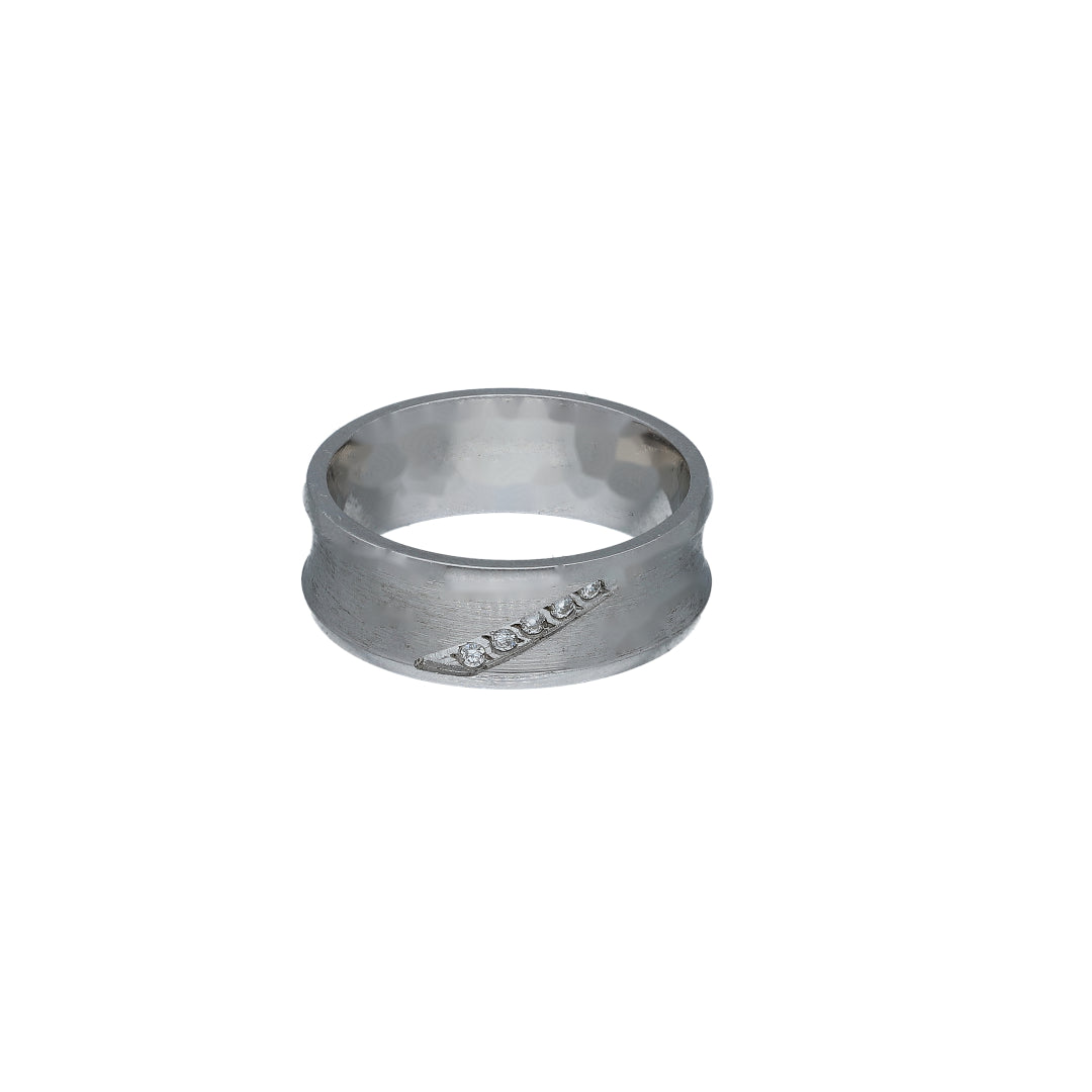 Sterling Silver 925 Wide Band Ring - FKJRNSL11080