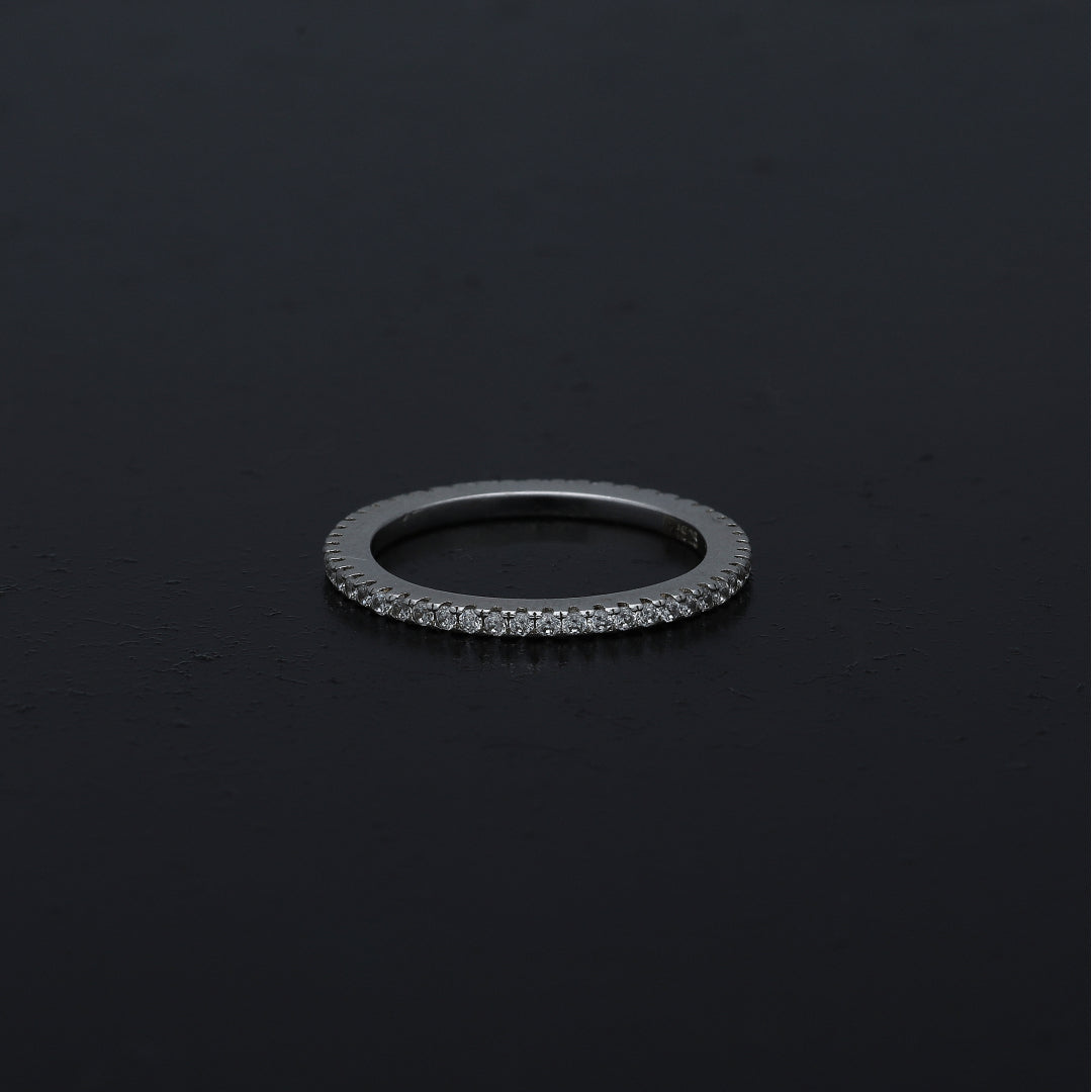 Sterling Silver 925 Eternity Band Ring - FKJRNSL11084