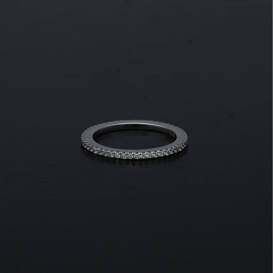 Sterling Silver 925 Eternity Band Ring - FKJRNSL11084