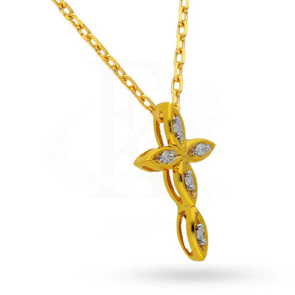 Diamond Cross Necklace In 18Kt Gold - Fkjnkl18K2010 Necklaces
