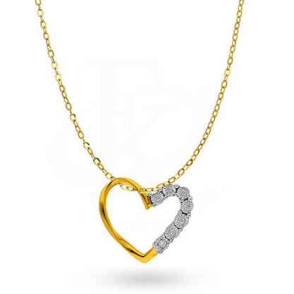Diamond Necklace In Heart Shaped 18Kt Gold - Fkjnkl18K2007 Necklaces