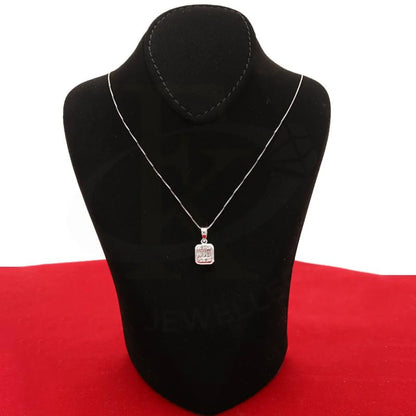 Diamond Necklace Square Shaped 18Kt White Gold - Fkjnkl18K2419 Necklaces