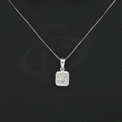 Diamond Necklace Square Shaped 18Kt White Gold - Fkjnkl18K2419 Necklaces