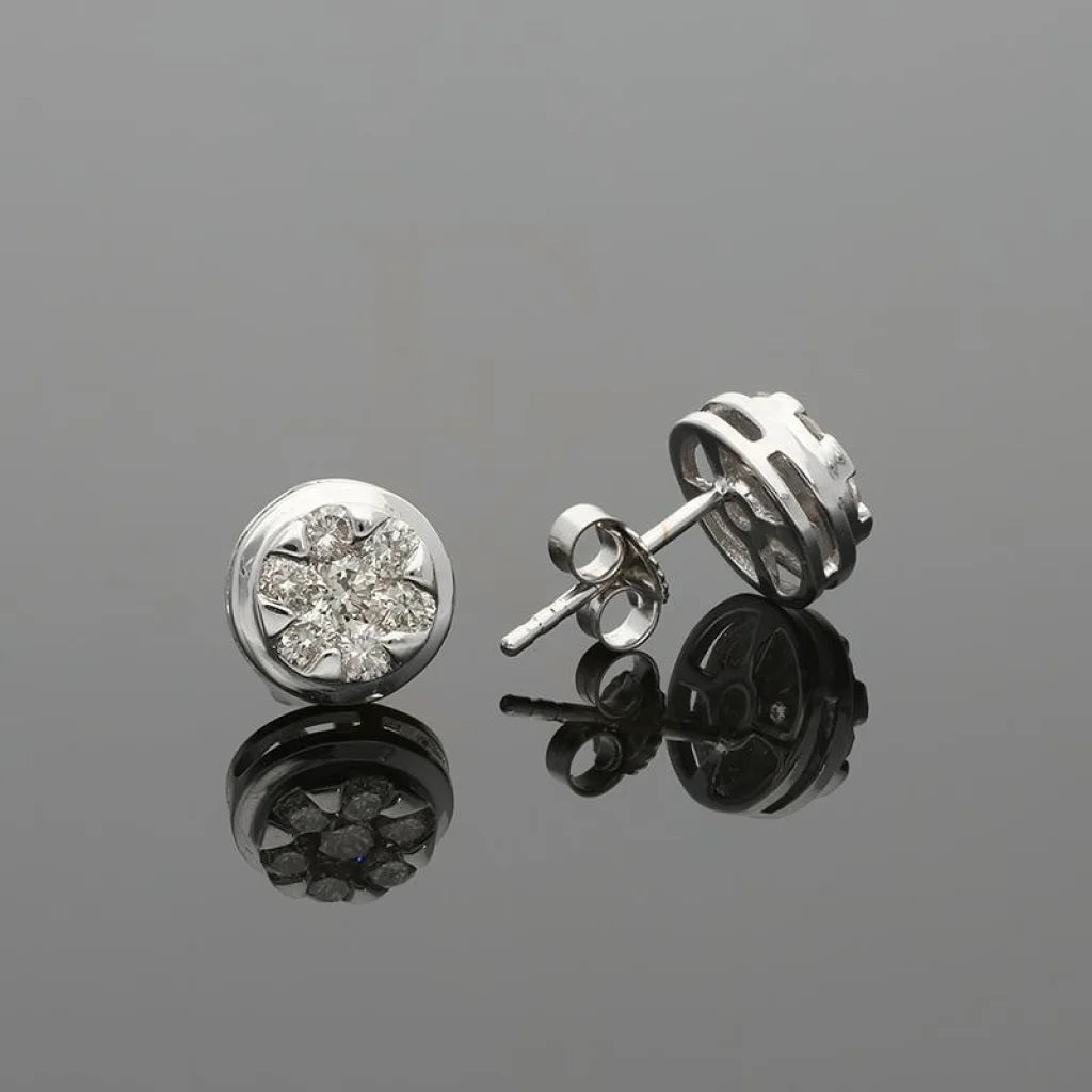 Diamonds Stud Earrings In 18Kt White Gold - Fkjern18K2431