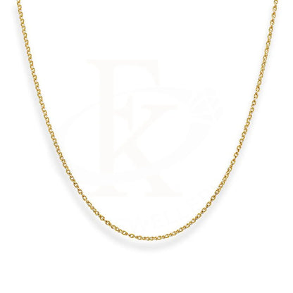 Dual Tone Gold 16 Inches Link Chain In 22Kt - Fkjcn22K2207 Chains