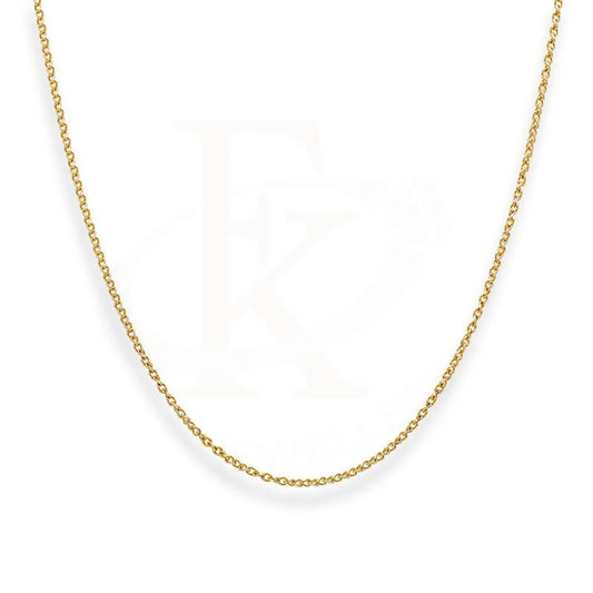 Dual Tone Gold 16 Inches Link Chain In 22Kt - Fkjcn22K2207 Chains