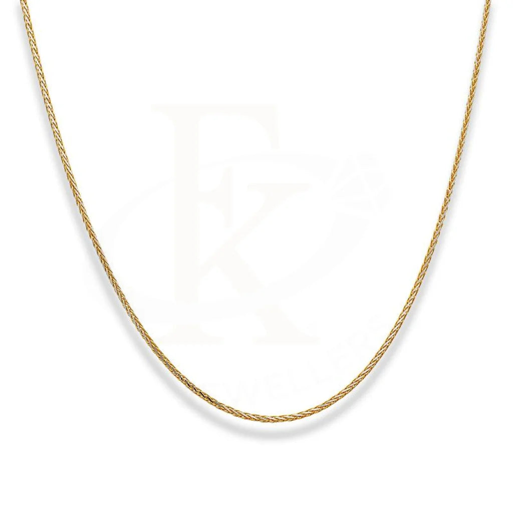 Dual Tone Gold 18 Inches Wheat Chain In 22Kt - Fkjcn22K2200 Chains