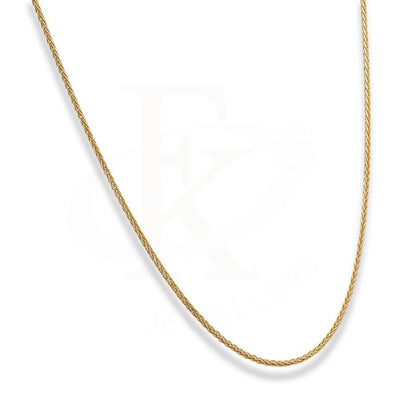 Dual Tone Gold 18 Inches Wheat Chain In 22Kt - Fkjcn22K2200 Chains