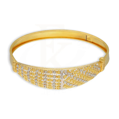 Dual Tone Gold Bangle 22Kt - Fkjbng22K5026 Bangles