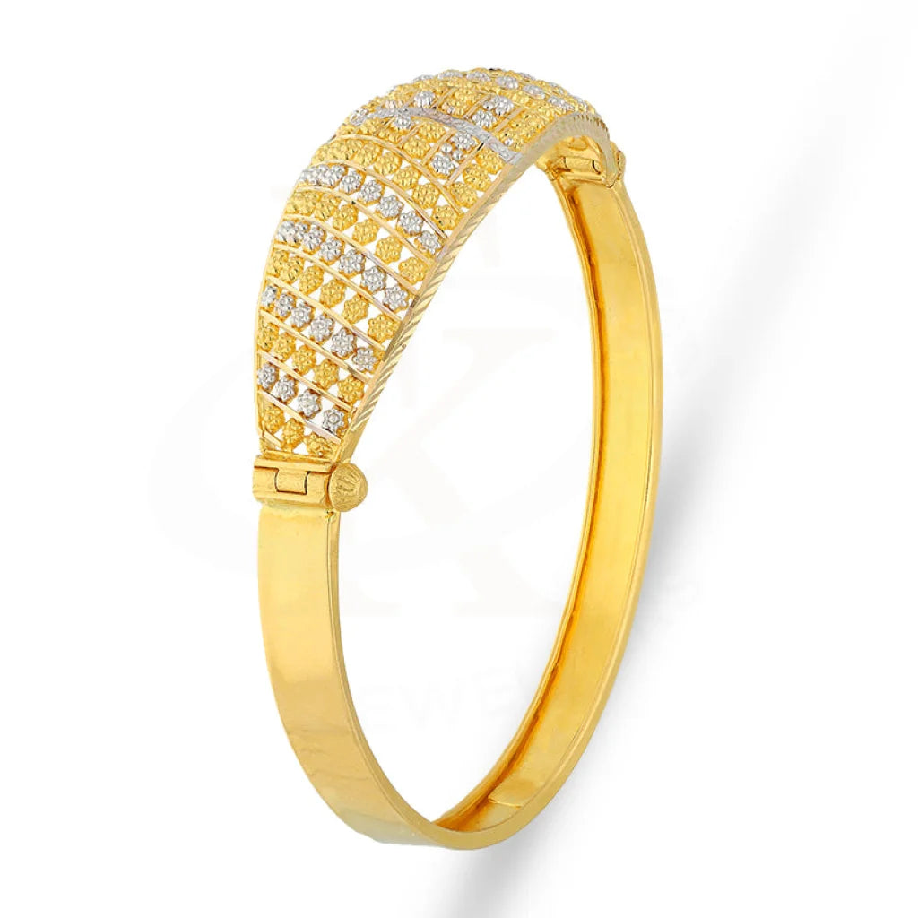 Dual Tone Gold Bangle 22Kt - Fkjbng22K5026 Bangles