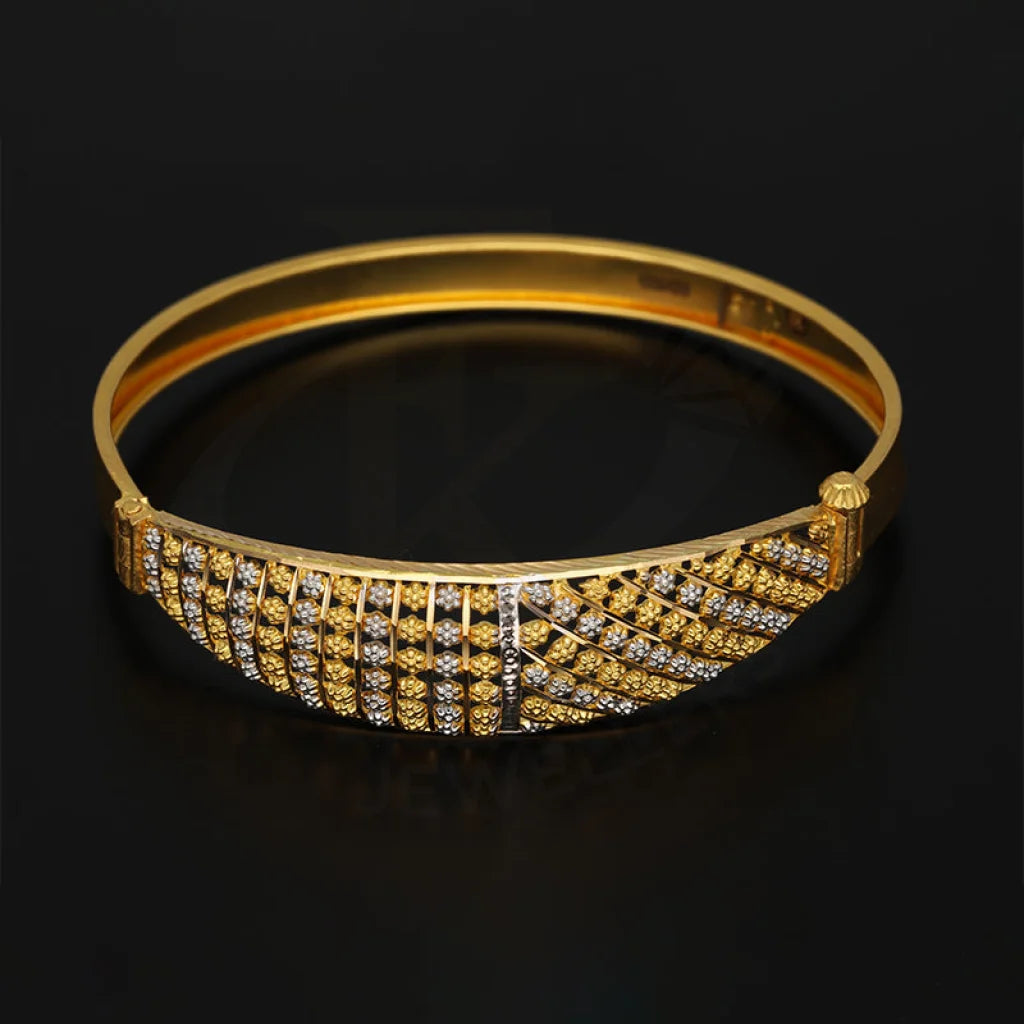 Dual Tone Gold Bangle 22Kt - Fkjbng22K5026 Bangles