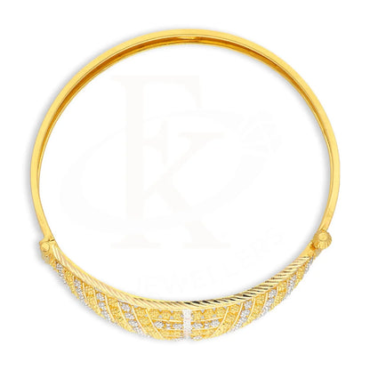 Dual Tone Gold Bangle 22Kt - Fkjbng22K5027 Bangles