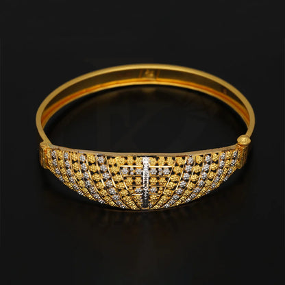 Dual Tone Gold Bangle 22Kt - Fkjbng22K5027 Bangles