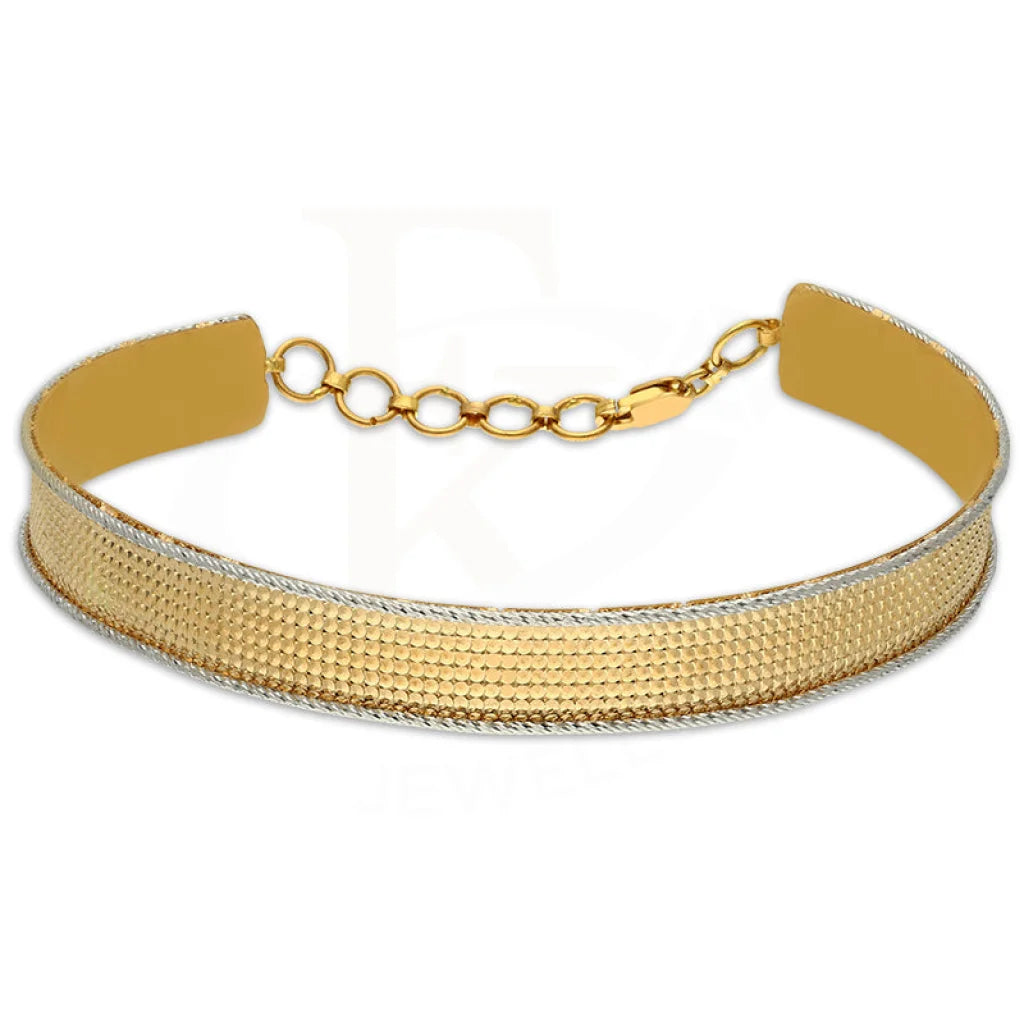 Dual Tone Gold Bangle In 22Kt - Fkjbng22K1939 Bangles