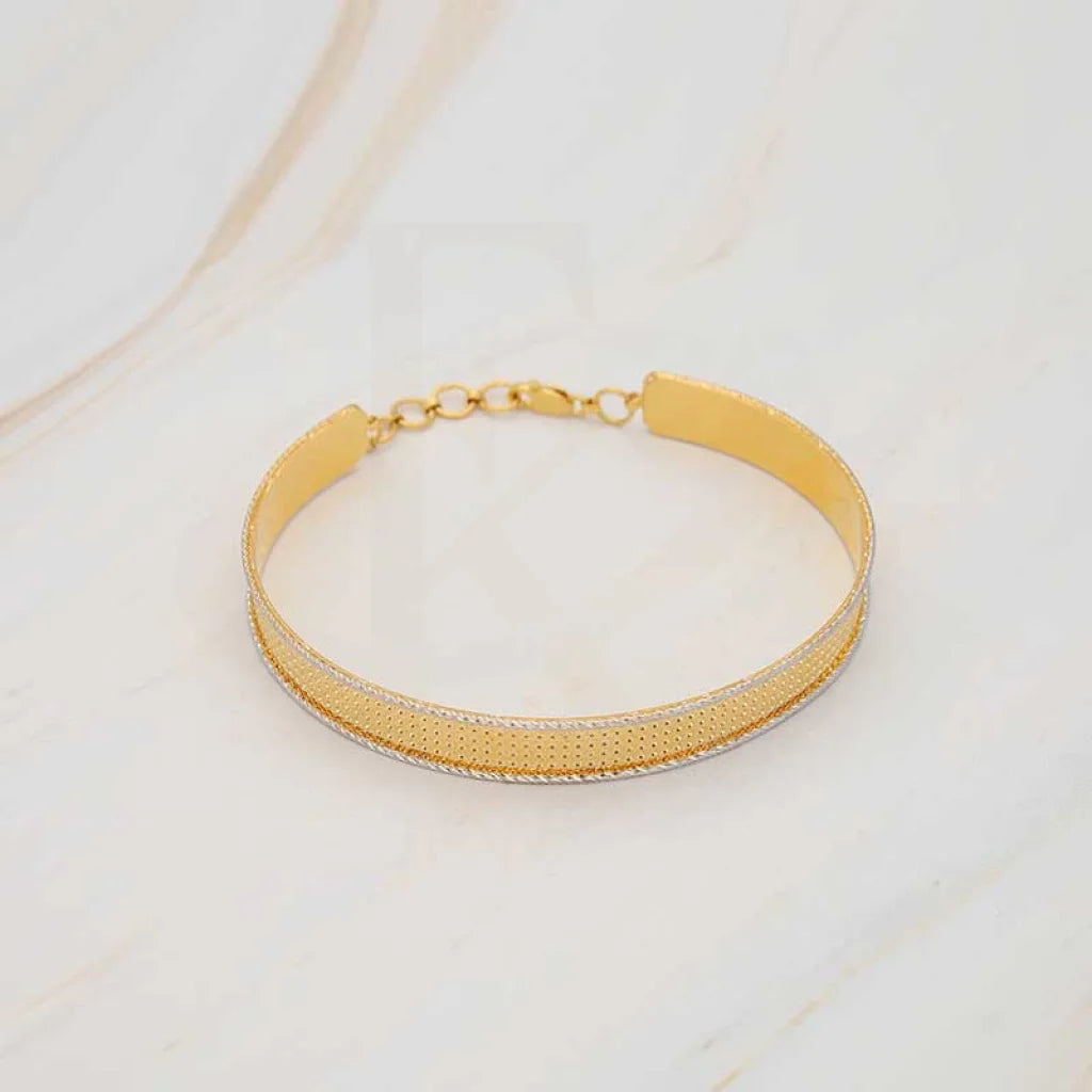 Dual Tone Gold Bangle In 22Kt - Fkjbng22K1941 Bangles