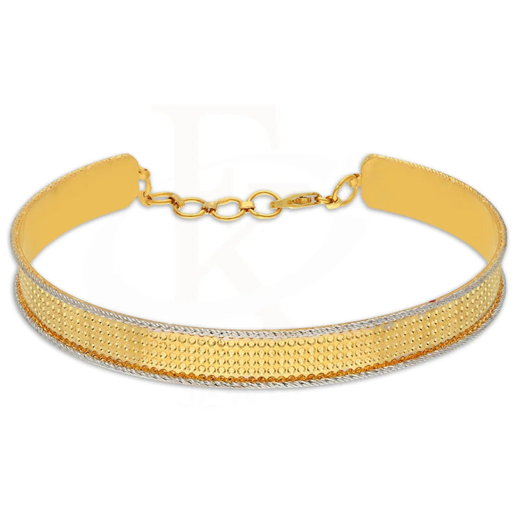 Dual Tone Gold Bangle In 22Kt - Fkjbng22K1941 Bangles