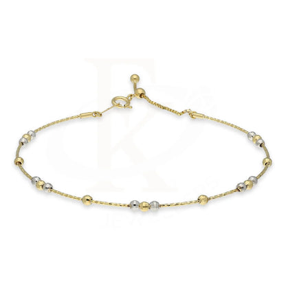 Dual Tone Gold Beads Bracelet 18Kt - Fkjbrl18K5194 Bracelets