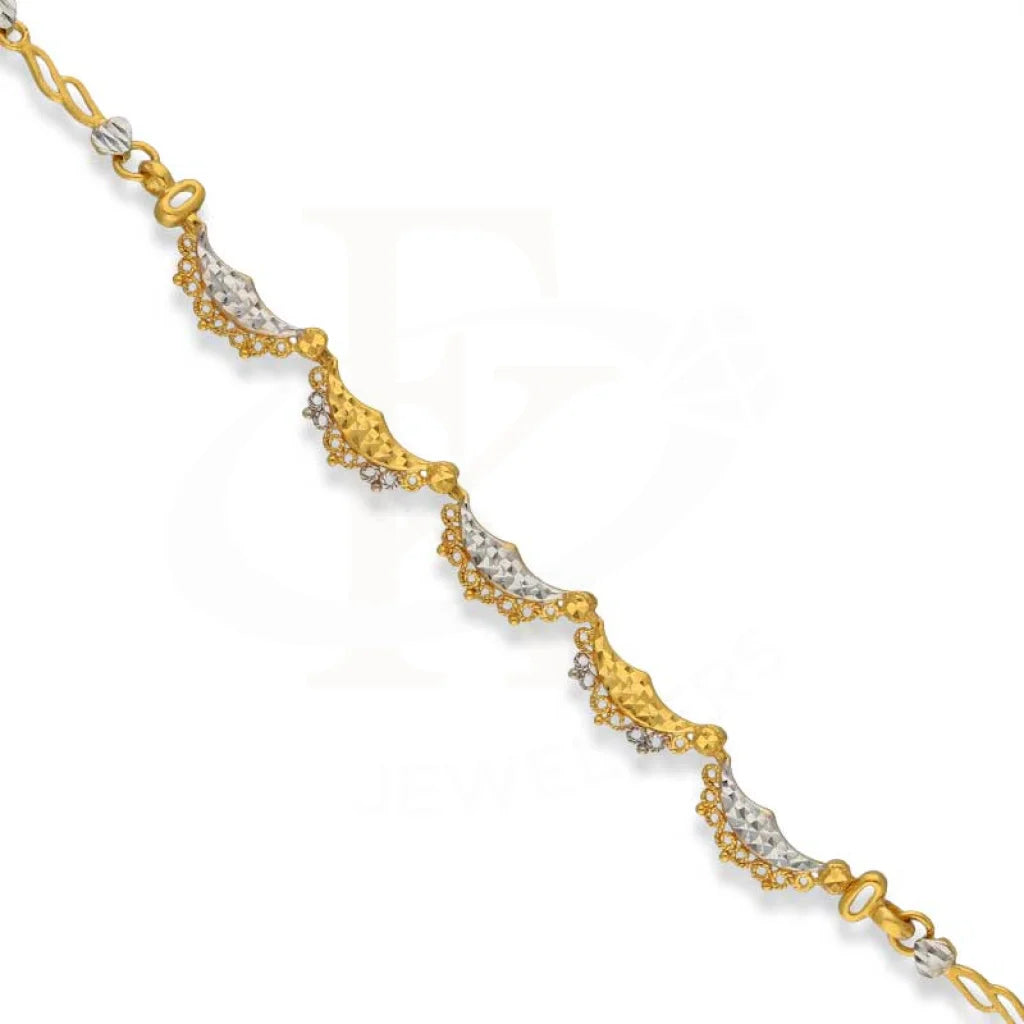Dual Tone Gold Bracelet 22Kt - Fkjbrl22K3037 Bracelets