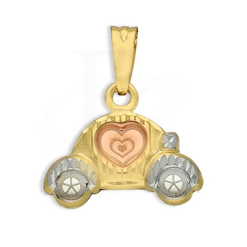 Dual Tone Gold Car Pendant 18Kt - Fkjpnd18K2814 Pendants