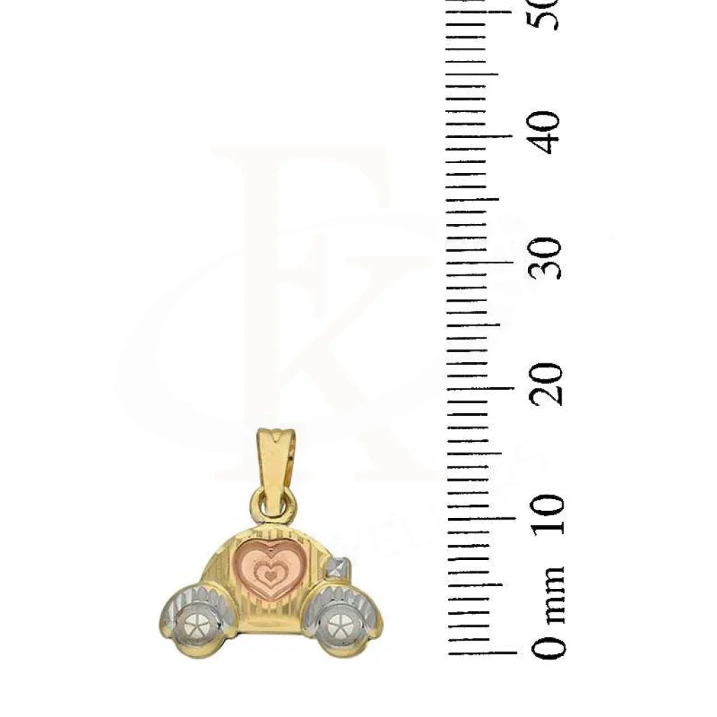 Dual Tone Gold Car Pendant 18Kt - Fkjpnd18K2814 Pendants