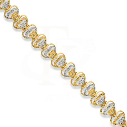 Gold Hearts Shaped Bracelet 22Kt - Fkjbrl22K3033 Bracelets