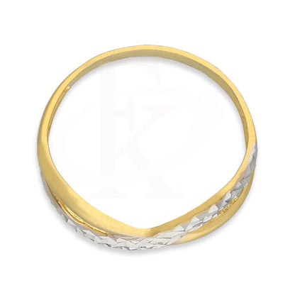 Dual Tone Gold Infinity Ring 22Kt - Fkjrn22K5137 Rings