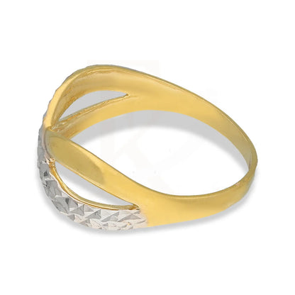 Dual Tone Gold Infinity Ring 22Kt - Fkjrn22K5137 Rings