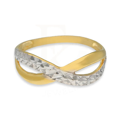 Dual Tone Gold Infinity Ring 22Kt - Fkjrn22K5137 Rings