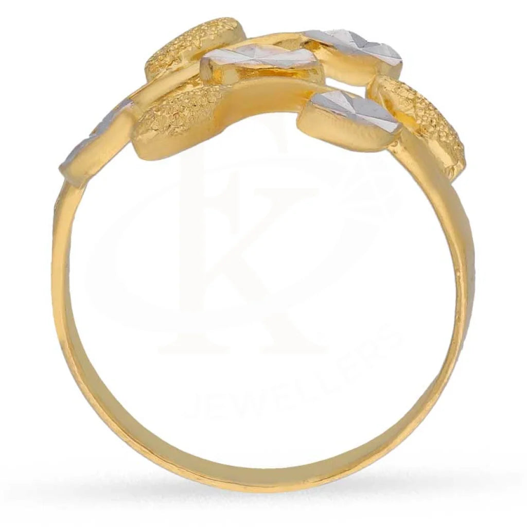 Dual Tone Gold Ring 22Kt - Fkjrn22K3549 Rings