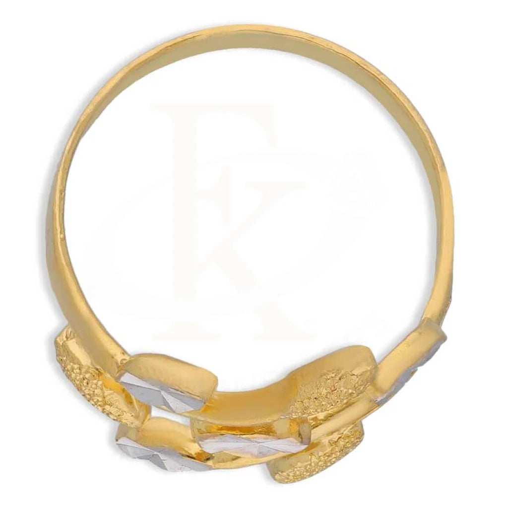 Dual Tone Gold Ring 22Kt - Fkjrn22K3549 Rings