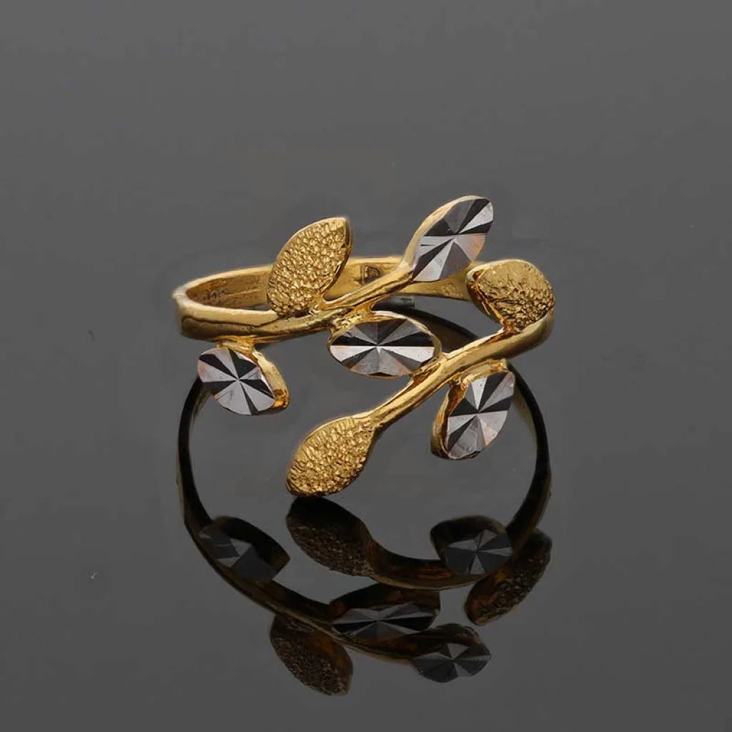 Dual Tone Gold Ring 22Kt - Fkjrn22K3549 Rings