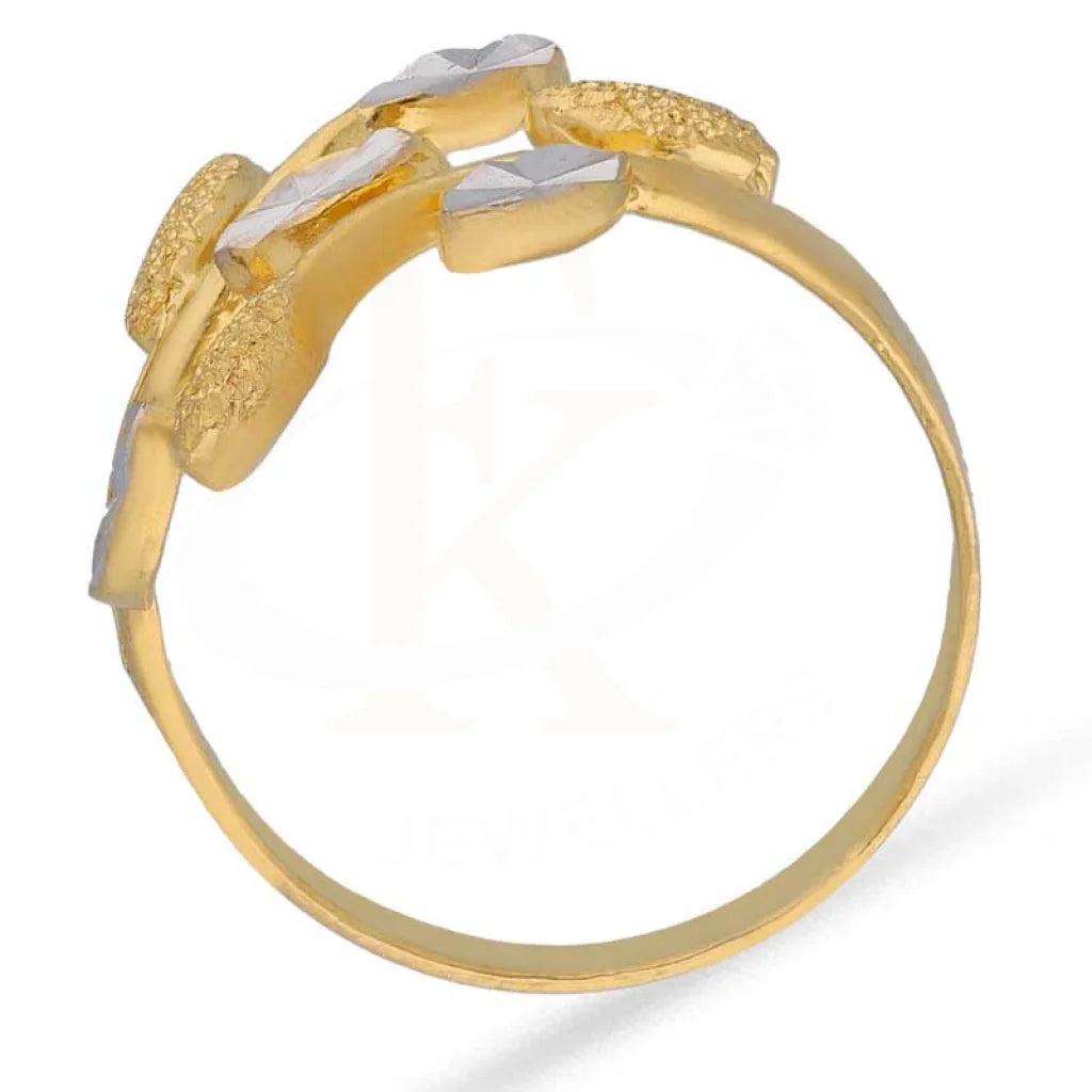 Dual Tone Gold Ring 22Kt - Fkjrn22K3549 Rings