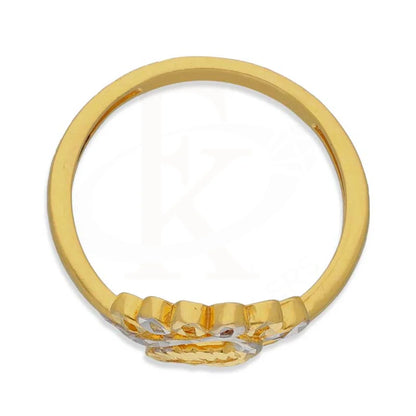 Dual Tone Gold Ring 22Kt - Fkjrn22K3707 Rings