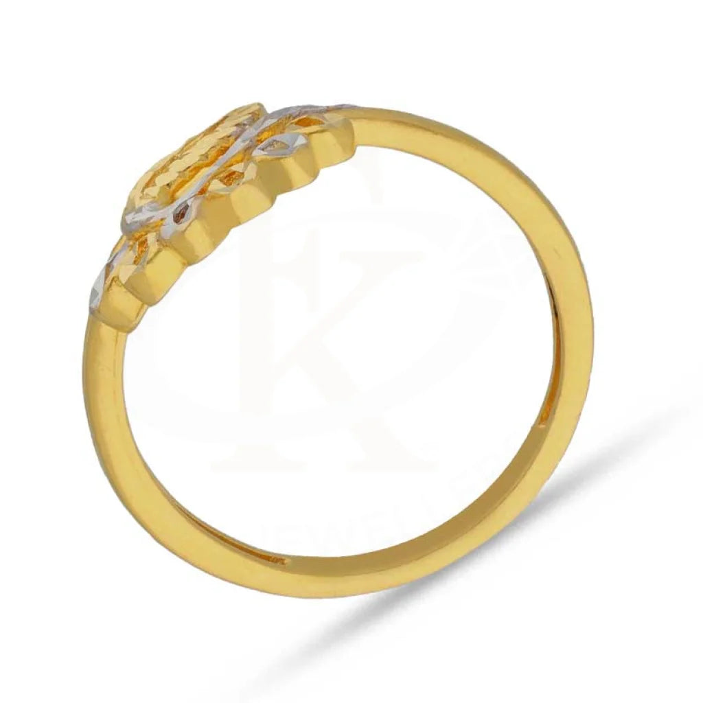 Dual Tone Gold Ring 22Kt - Fkjrn22K3707 Rings