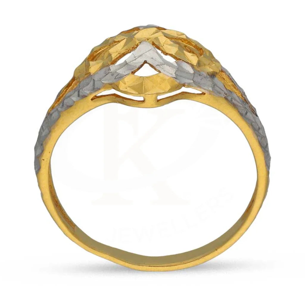 Dual Tone Gold Ring 22Kt - Fkjrn22K3722 Rings