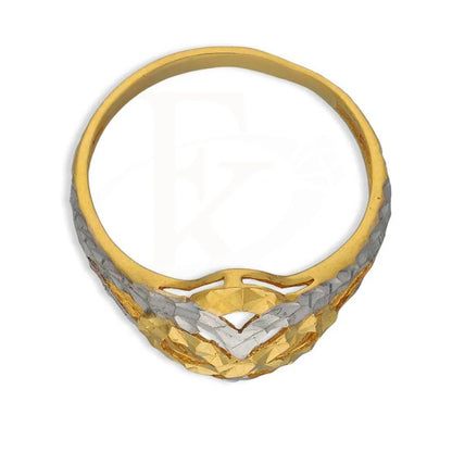 Dual Tone Gold Ring 22Kt - Fkjrn22K3722 Rings