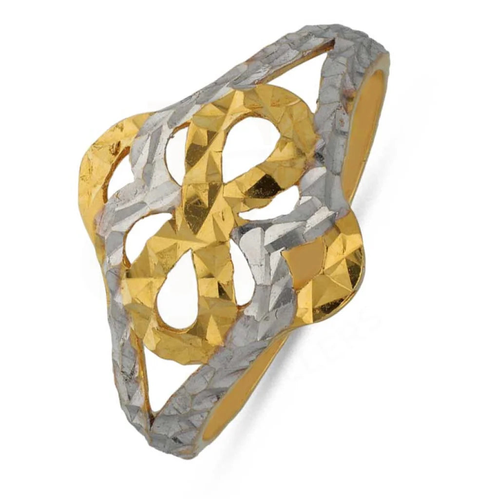 Dual Tone Gold Ring 22Kt - Fkjrn22K3722 Rings